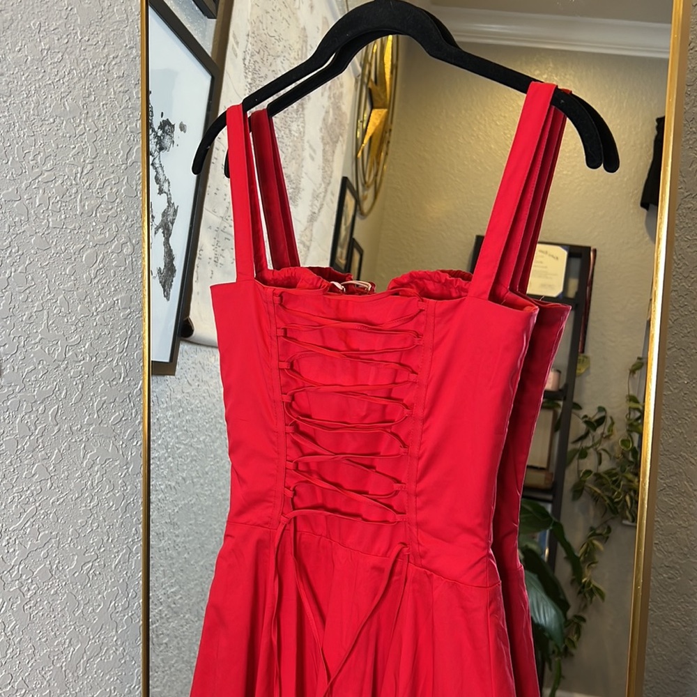 House of CB ‘Carmen’ Red Rose Bustier Sundress NWT - Picture 15 of 15